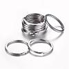 Tarnish Resistant 304 Stainless Steel Keychain Clasps KEYC-D049-02-1