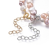 Natural Freshwater Pearl Beaded Bracelets Sets BJEW-JB05122-4