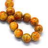 Baking Paint Glass Round Bead Strands DGLA-Q019-8mm-44-2