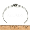 3Pcs 3 Styles Natural Abalone Shell 304 Stainless Steel Open Cuff Bangle Sets with Enamel BJEW-JB14413-02-6