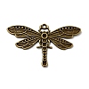 Tibetan Style Alloy Dragonfly Pendant Rhinestone Settings TIBEP-922-AB-FF-1