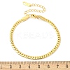 304 Stainless Steel Snake Chain Bracelets for Women BJEW-U019-04G-07-5