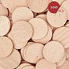Beech Wooden Round Pieces WOOD-WH0101-32B-2