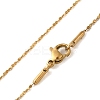 Ion Plating(IP) 304 Stainless Steel Serpentine Chain Necklaces LS-NJEW-L173-025G-1