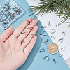 40Pcs 2 Style 304 Stainless Steel & 20Pcs 201 Stainless Steel Pendant Pinch Bails STAS-UN0030-11-2