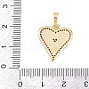 Valentine's Day Brass Micro Pave Clear Cubic Zirconia Pendants KK-H273-39G-01-3