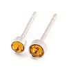 Rack Plating Brass Micro Pave Cubic Zirconia Stud Earring EJEW-C102-37P-07-1
