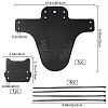Road Mtb Bike Fender Under Saddle Dry Smart Ass Rear Mudguard Universal AJEW-WH0143-34B-2