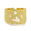 Brass Cuff Rings for Women RJEW-E294-06G-03-2