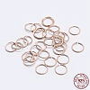 925 Sterling Silver Open Jump Rings STER-F036-02RG-0.9x4mm-4