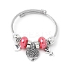 European Style Stainless Steel & Alloy Charm Bangles for Women PW-WG243C0-04-1