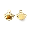 Natural Tiger Eye Stone Eye Charms STAS-J401-VC554-2