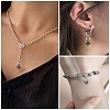 48Pcs 4 Colors Tibetan Style Alloy Pendants TIBEP-YW0001-80-6