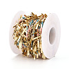 Handmade Brass Rectangle Link Chains CHC-T017-04-2