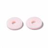 Flat Round Handmade Polymer Clay Beads CLAY-R067-10mm-27-6