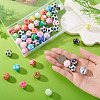 50Pcs 5 Styles Sport UV Plating Acrylic Beads Sets OACR-TA0004-14-6