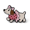 Dachshund with Bowknot Enamel Pins JEWB-Z048-08EB-03-1