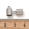 Tarnish Resistant 304 Stainless Steel Cord Ends STAS-Z084-07P-01B-3
