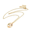 Colorful Cubic Zirconia Constellation Pendant Necklace NJEW-H166-01H-1