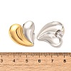 304 Stainless Steel Two Tone Stud Earrings EJEW-F355-04GP-03-3