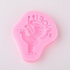 Christmas Snowman Shape Food Grade Silicone Molds LS-AJEW-L054-46-1