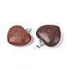 Natural Polychrome Jasper/Picasso Stone/Picasso Jasper Pendants G-N349-05C-P-2