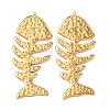 Textured 304 Stainless Steel Big Pendants X-STAS-Z177-04G-1