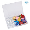 DIY Flat Round Pendant Making Kits DIY-TA0008-46-3
