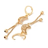 Rhinestone Moon with Love Leverback Earrings EJEW-K256-12KCG-2