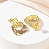 Brass Enamel Dangle Stud Earrings for Women KK-CBA760A-12G-02-3