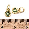 Brass Micro Pave Cubic Zirconia Pendants KK-Z147-01G-02-3