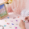 24Pcs 24 Colors Round Glass Wine Glass Charms AJEW-SC00052-3
