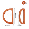 Wooden D Shape Handles Replacement FIND-PH0015-91-2