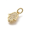 Brass Micro Pave Cubic Zirconia Pendants KK-D431-073A-G-2