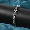 304 Stainless Steel Mariner Link Chain Bracelets for Women BJEW-F488-54C-P-3