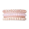 30Pcs 30 Styles Faceted Round Glass Beaded Stretch Bracelet Sets BJEW-JB10423-3