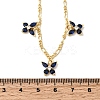 Brass Micro Pave Cubic Zirconia Butterfly Pendant Necklaces NJEW-B157-23G-5