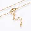 304 Stainless Steel Pendant  Necklaces NJEW-P224-22G-3