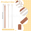 6Pcs 3 Colors PU Leather Bow Storage Wall Pendant Decoration HJEW-OC00105-2