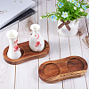 2Pcs 2-Slot Wooden Salt and Pepper Mill Tray DJEW-GF0001-66-4