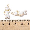 Alloy Enamel Pendants ENAM-O001-08J-G-3