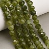 Faceted Dyed Natural White Jade Beads Strands GG-CBAE966-01B-I-1