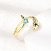 Brass Micro Pave Cubic Zirconia Cuff Rings for Women RJEW-K312-01A-G-3
