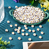 500Pcs Plating Acrylic Beads PACR-TADJ0001-01E-4