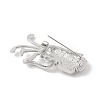 Golf Club Alloy Cubic Zirconia Brooches JEWB-M050-01P-03-2