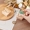 2Pcs 2 Colors Square Wooden Mineral Crystal Display Stands ODIS-FG0001-59-3