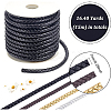 PU Imitation Leather Braided Cord WL-WH0003-14A-2