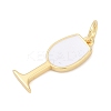 Brass Enamel Pendants KK-U062-02B-01-2