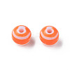 Opaque Striped Acrylic Beads MACR-S373-27A-04-2