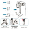 2 Sets Stainless Steel Hook Hangers STAS-HP0001-01A-4
